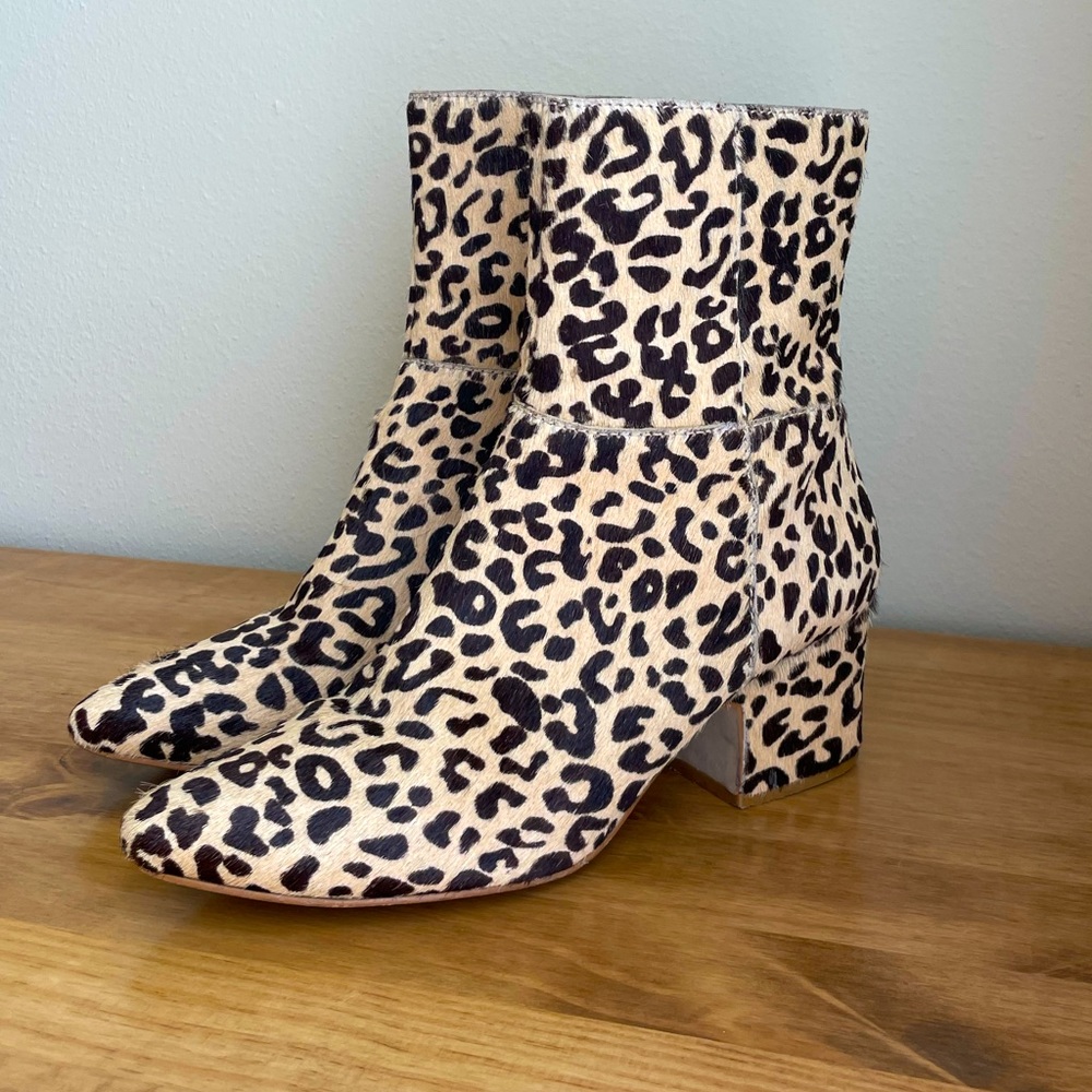 Matisse at Ease Cheetah Print Booties. Size 7M.